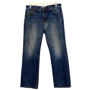 Aeropostale Driggs Slim Bootcut Mens Jeans 34/32 Western Rodeo Cowboy Workwear